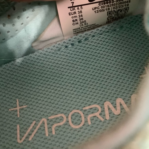 Nike Air VaporMax 2019 Teal Tint Women’s Size 7. - Picture 8 of 9